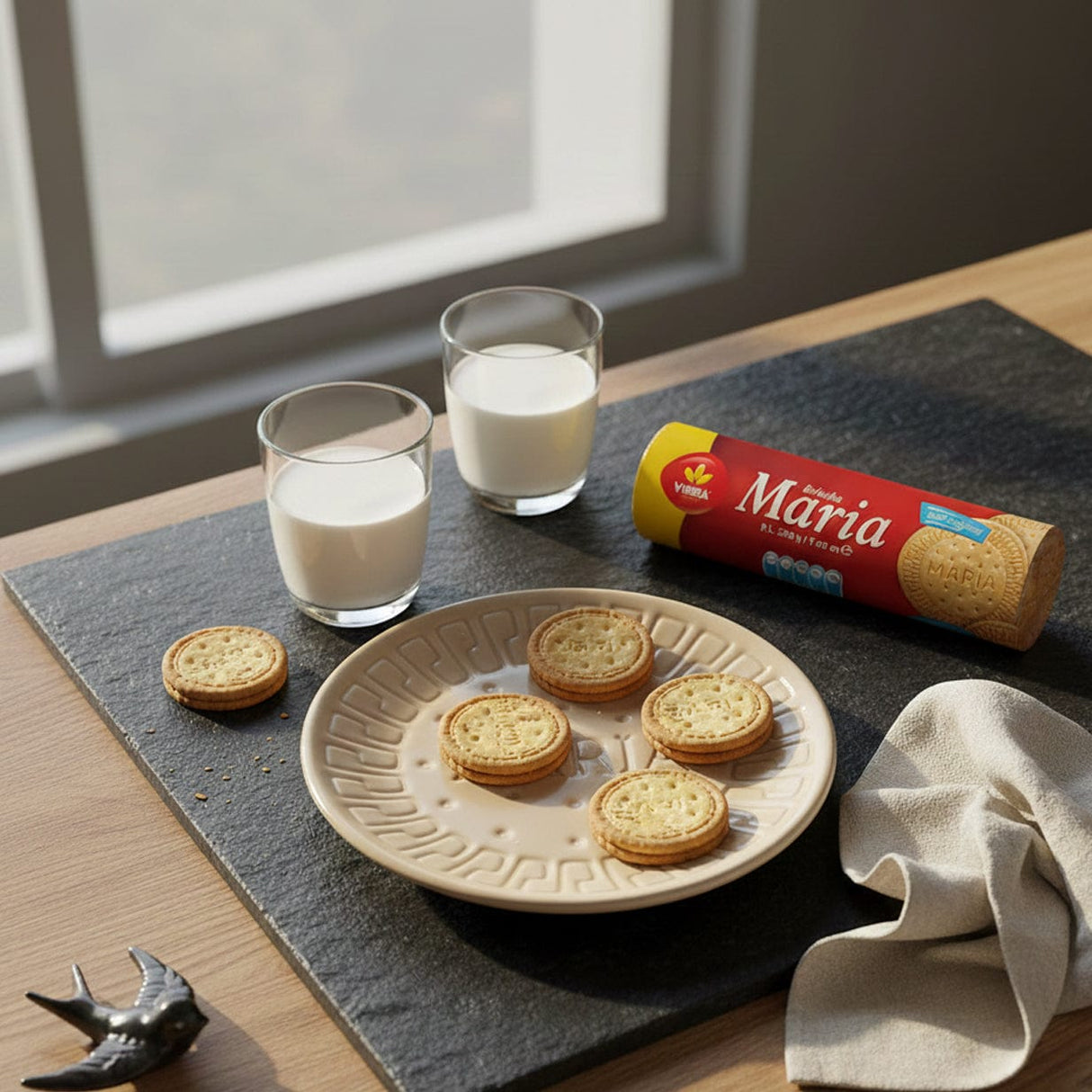 Assiette Maria en céramique beige I Artisanat portugais Assiette en céramique "Maria" - Beige