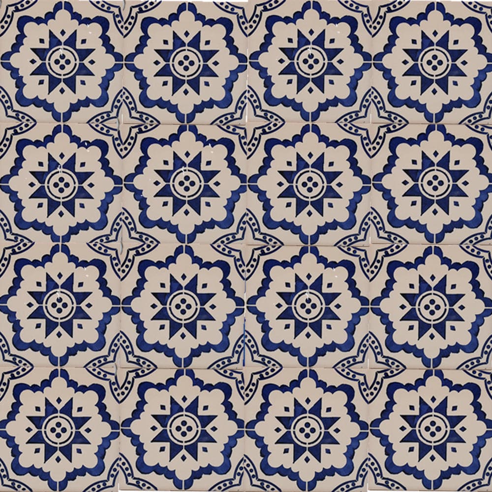 Azulejo portugais I Carreau de faïence du Portugal Azulejo Padrão 11x11cm