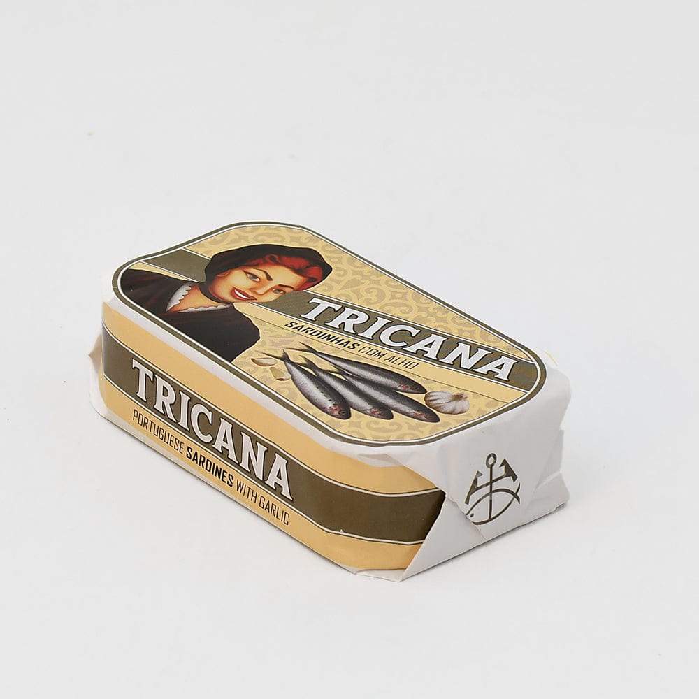Boite de sardines portugaises à l'ail Tricana Tricana I Conserve de sardines à l'ail