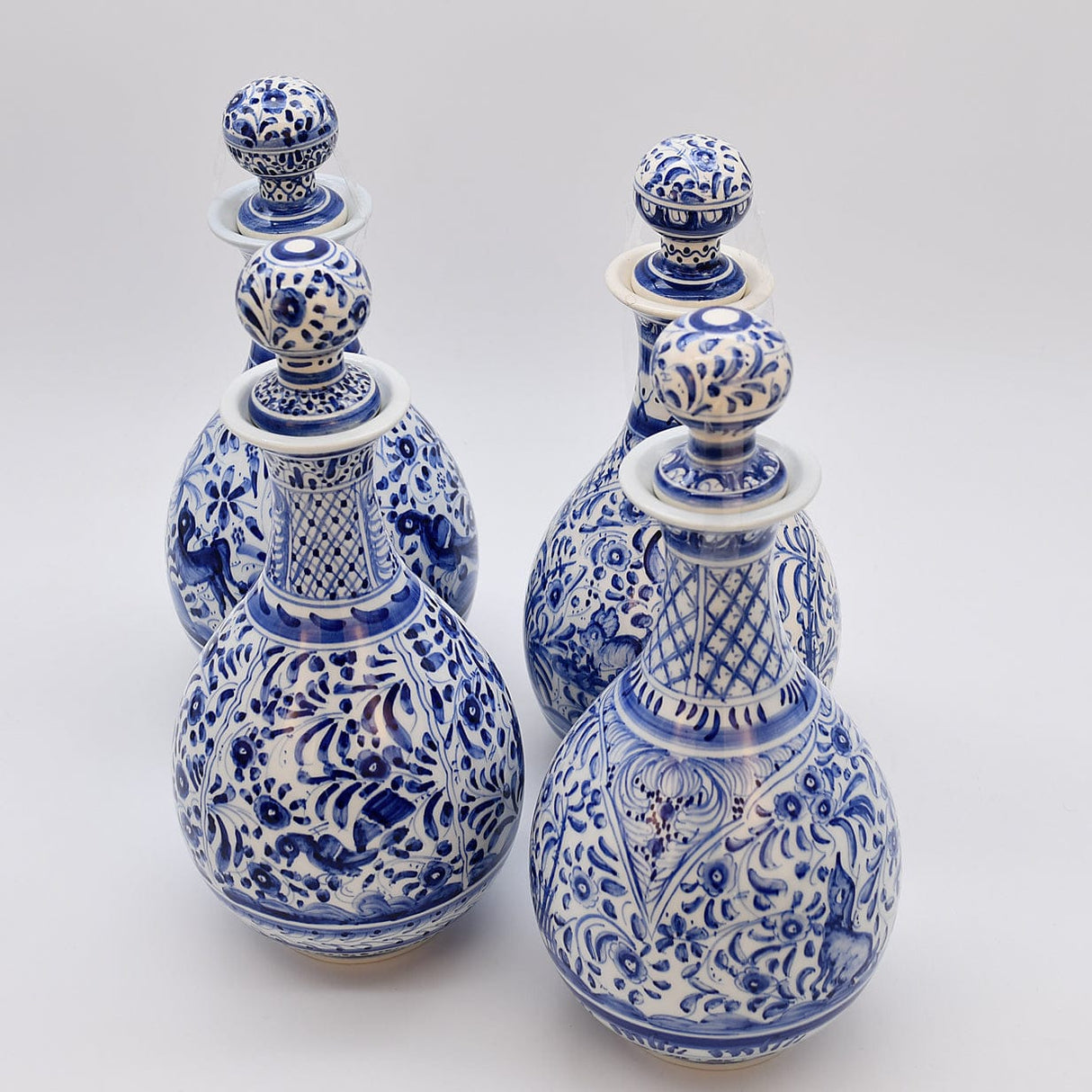 Carafe bleue en céramique de Coimbra peinte à la main Carafe en céramique de Coimbra