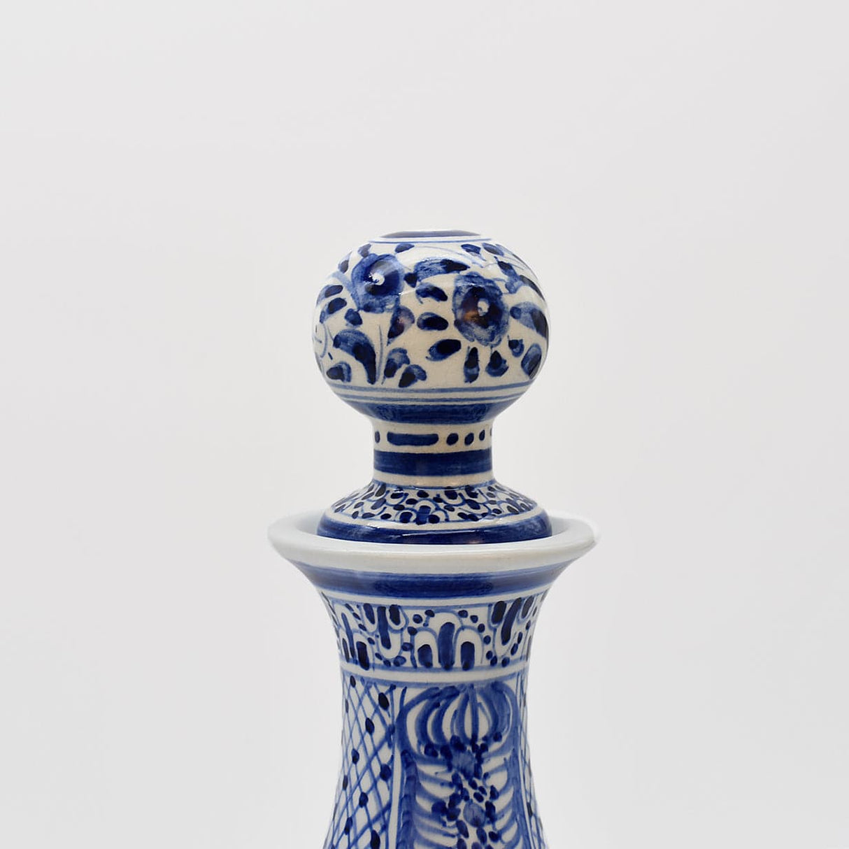 Carafe bleue en céramique de Coimbra peinte à la main Carafe en céramique de Coimbra