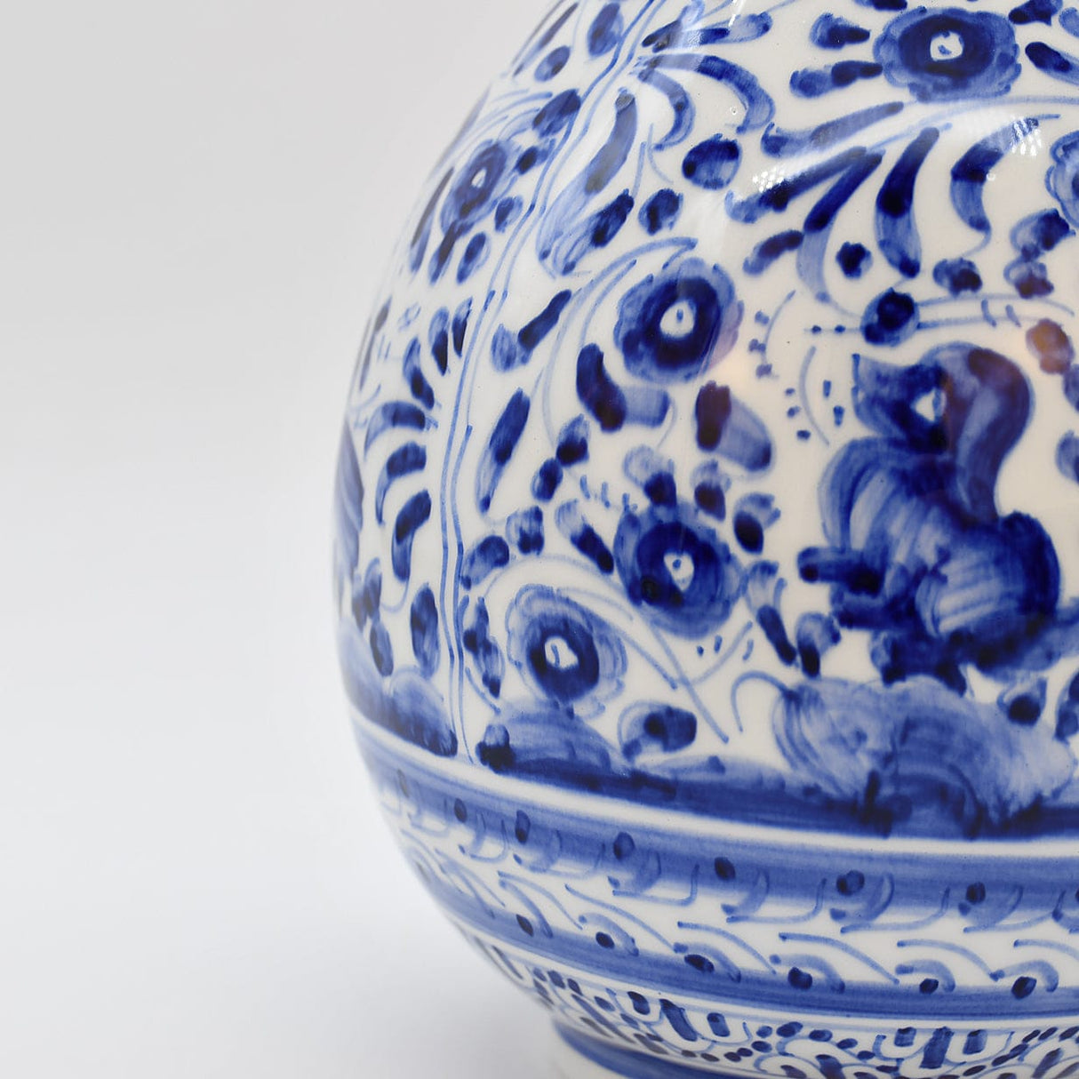 Carafe bleue en céramique de Coimbra peinte à la main Carafe en céramique de Coimbra