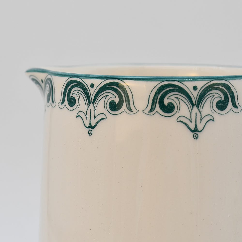 Carafe en céramique verte et blanche motifs azulejos version 3 Carafe en céramique "Brasão" - Verte