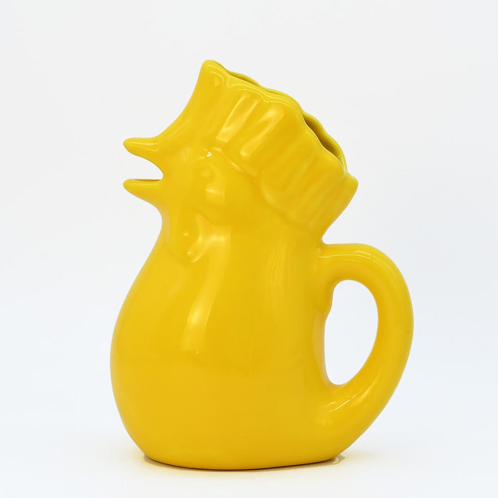 Carafe jaune en céramique en forme de coq Carafe en céramique en forme de coq - Jaune