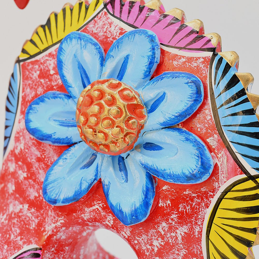 Coq du Portugal rouge en terre cuite Prazeres Cota Coq de Barcelos 30cm rouge - Prazeres Côta