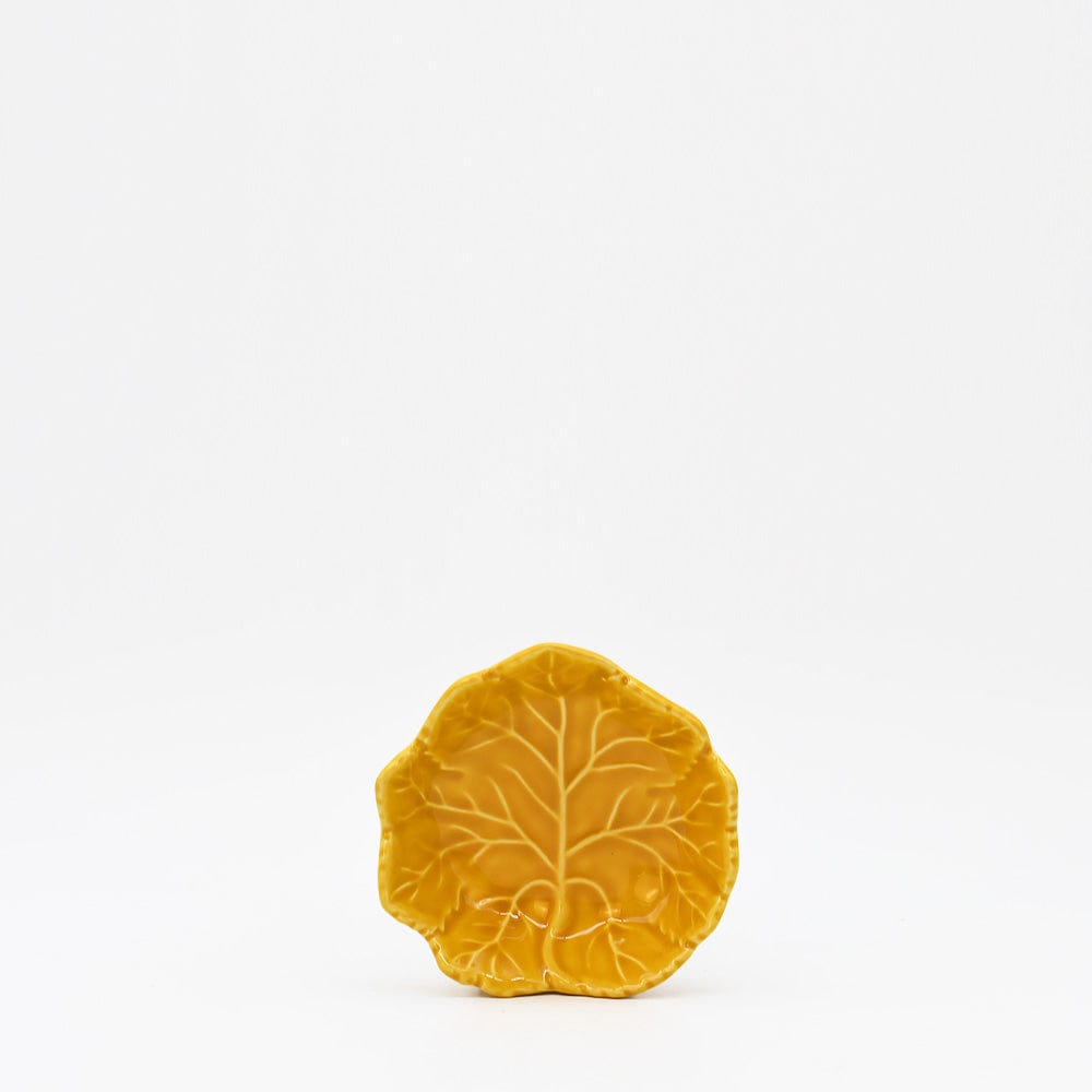 Coupe en céramique en forme de feuille de chou - 6 couleurs Coupe en céramique en forme de feuille de chou - 6 couleurs Ochre