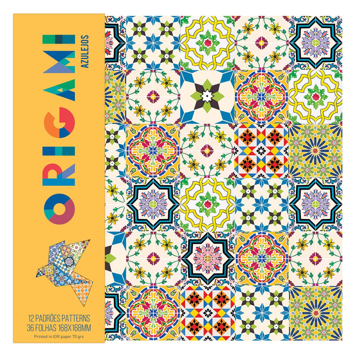 Cube magique I Casse-tête sur le thème des Azulejos Planches d'origami portugais