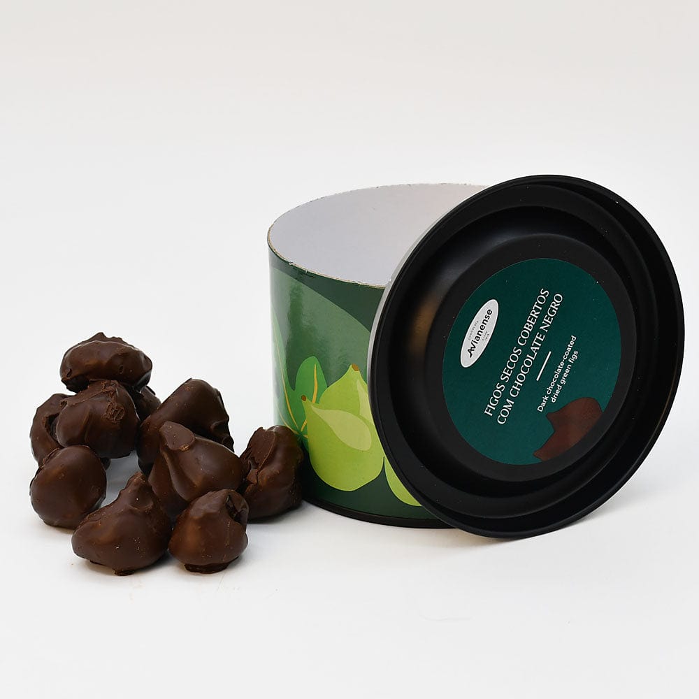 Figues portugaises enrobées de chocolat noir Figues enrobées de chocolat noir