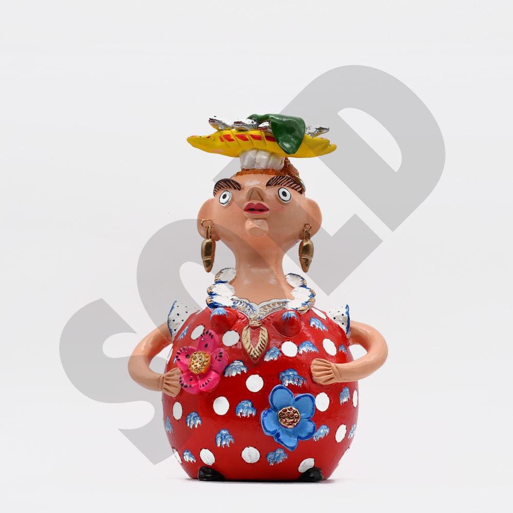Figurine en terre cuite du Portugal 30cm Boneca Barriguda 30cm - Prazeres Côta