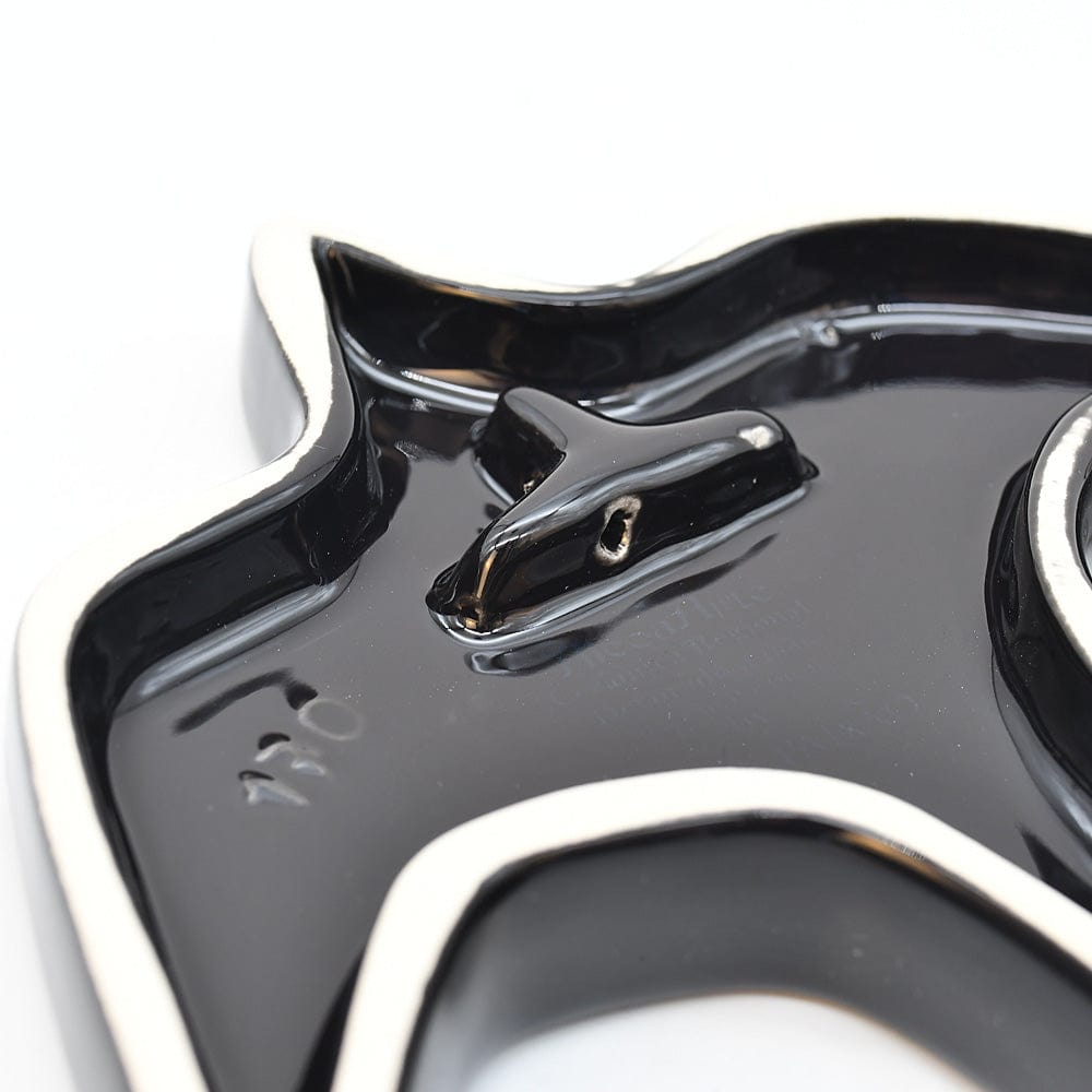 Hirondelle murale en céramique turquoise du Portugal Hirondelle en céramique - Noire