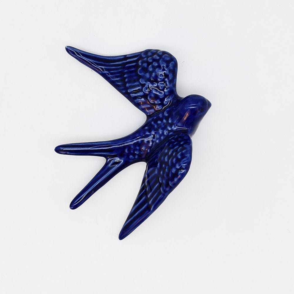 Hirondelle portugaise traditionnelle en céramique I 15 couleurs Petite hirondelle en céramique 11cm - 20 couleurs Bleu cobalt