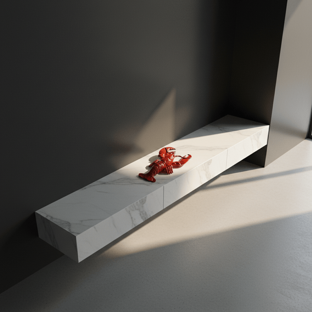 Homard en céramique rouge I Style Bordallo Pinheiro Homard en céramique - 38 cm