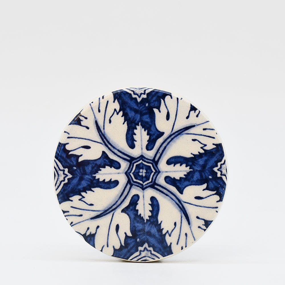 Magnets Azulejo Portugais en Céramique – Bleu et Blanc Magnets en céramique Motif #4