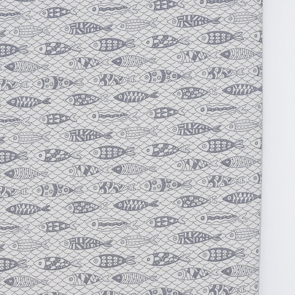 Nappe portugaise en coton motifs sardines grises Nappe en coton "Sardinhas" - Gris
