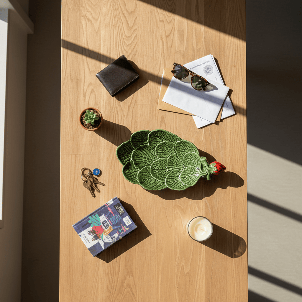 Petit plat en céramique en forme de fraise Petit plat en céramique "Morango"