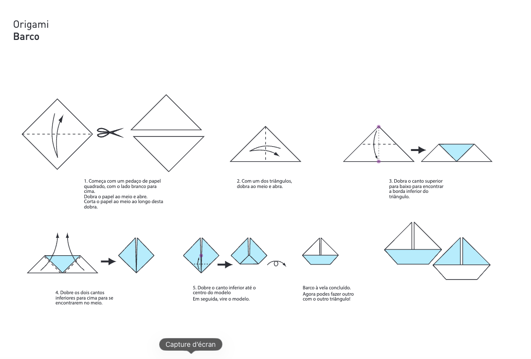 Planche d'origamis portugais Planches d'origami portugais