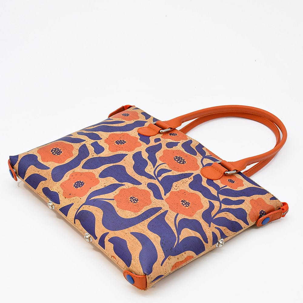 Sac à main en liège 3-en-1 bordeaux - Élégance modulable & artisanat portugais Sac à main convertible en liège