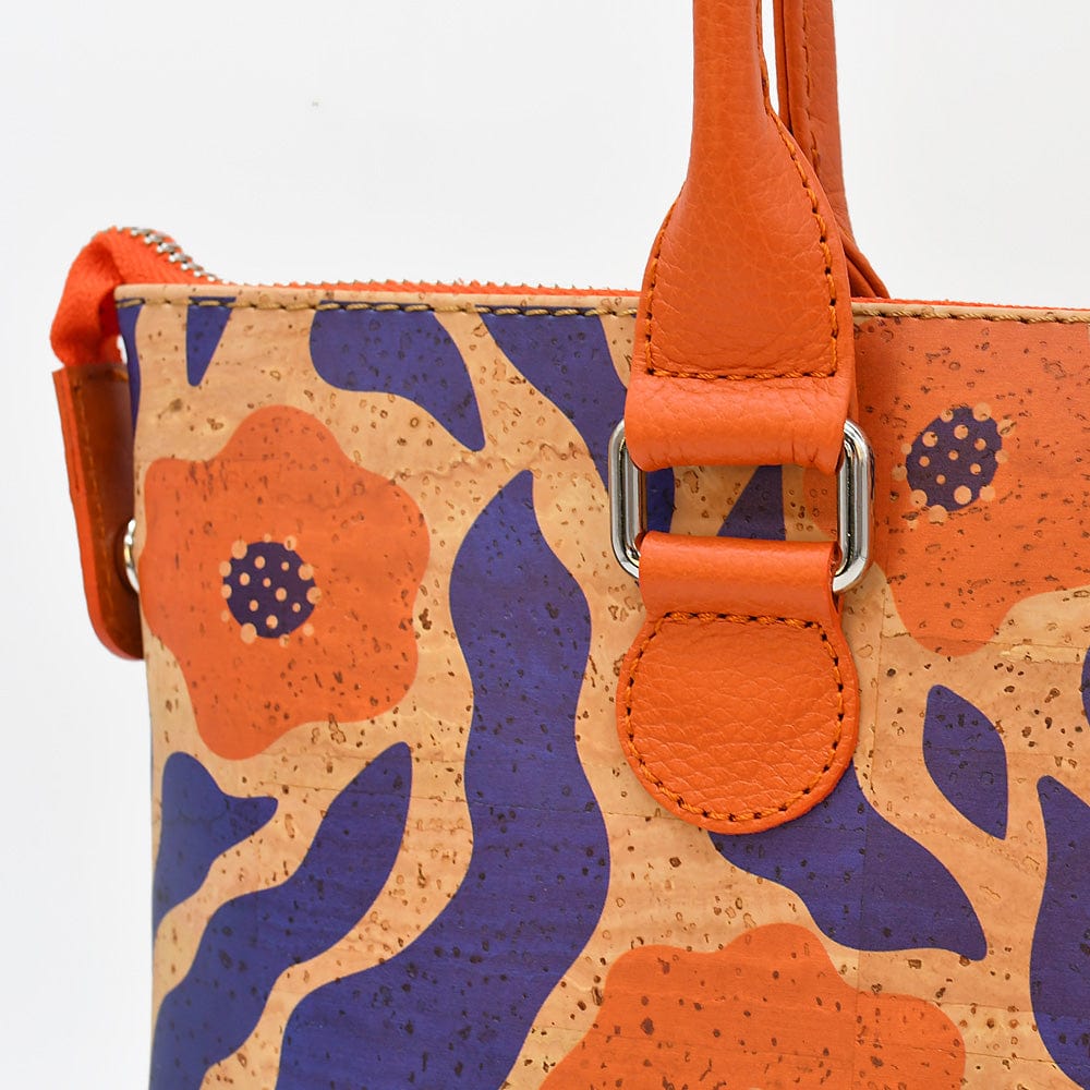 Sac à main en liège 3-en-1 bordeaux - Élégance modulable & artisanat portugais Sac à main convertible en liège