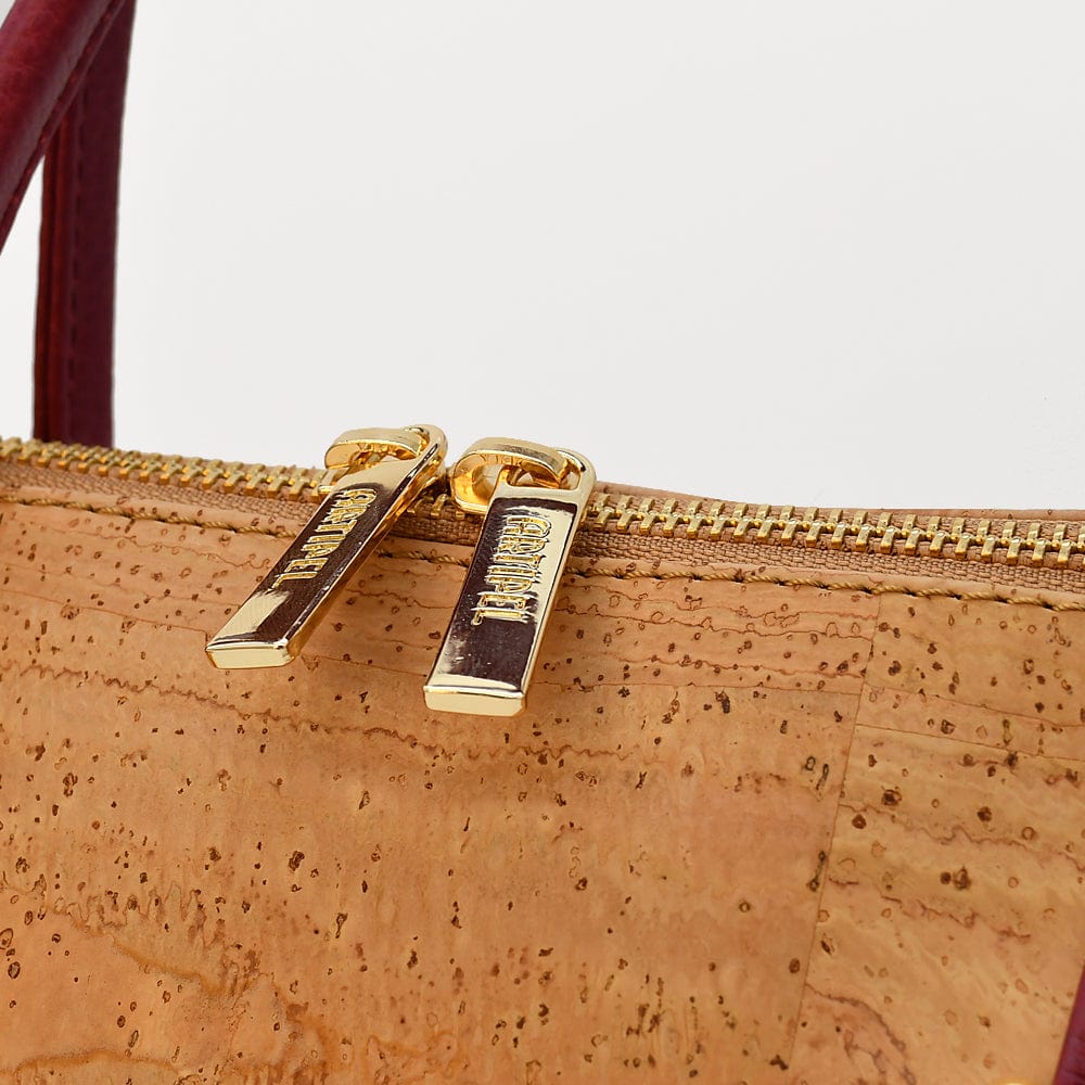 Sac panier en liège Doré et Rouge I Liège du Portugal Sac en liège