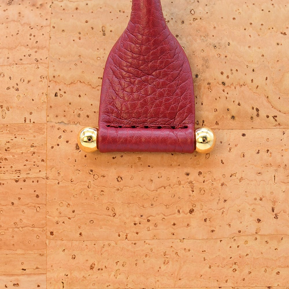 Sac panier en liège Doré et Rouge I Liège du Portugal Sac en liège