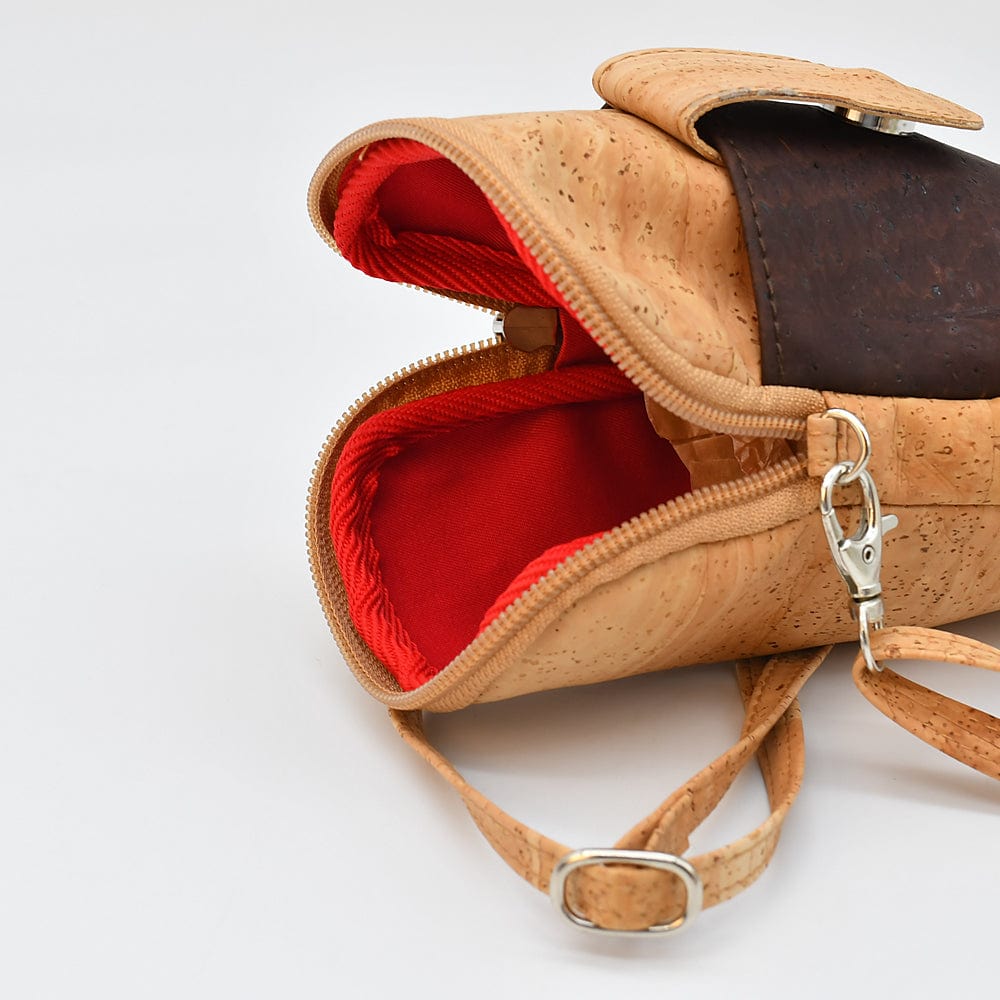 Sac panier en liège Doré et Rouge I Liège du Portugal Sac en liège