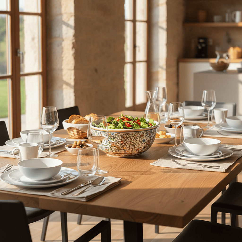 Saladier en céramique de Coimbra 23cm Saladier en céramique de Coimbra - 23cm