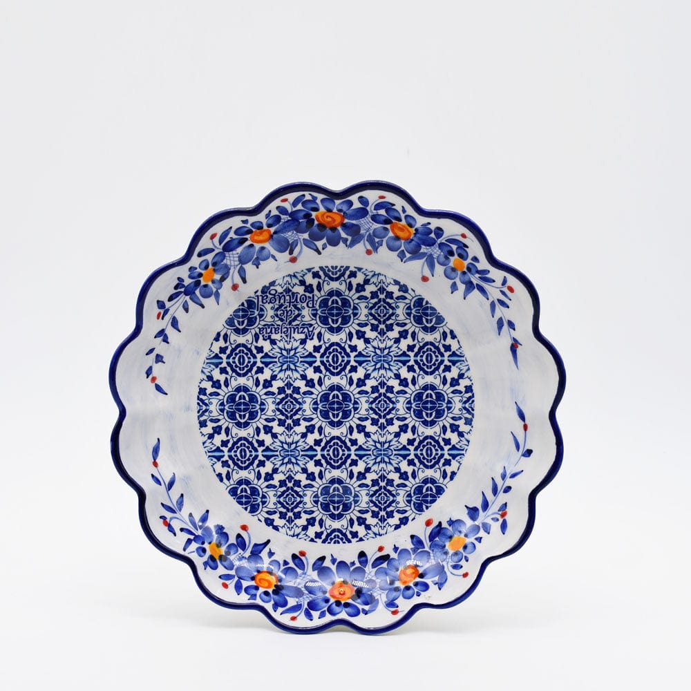 Saladier en céramique traditionnel du Portugal I bleu 24cm Saladier en céramique "Tradicional" Bleu - 24cm