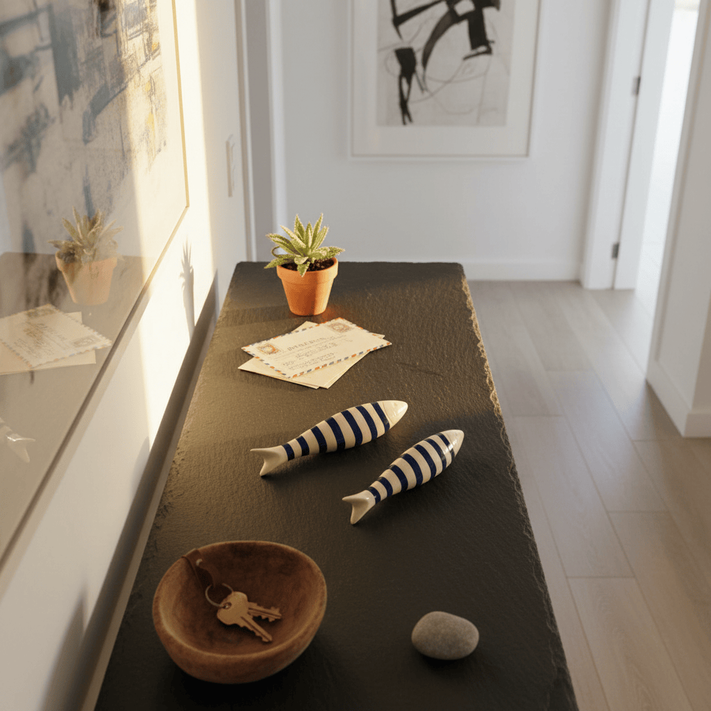 Sardine en céramique à poser Bleue Sardine en céramique à poser - Bleu Cobalt