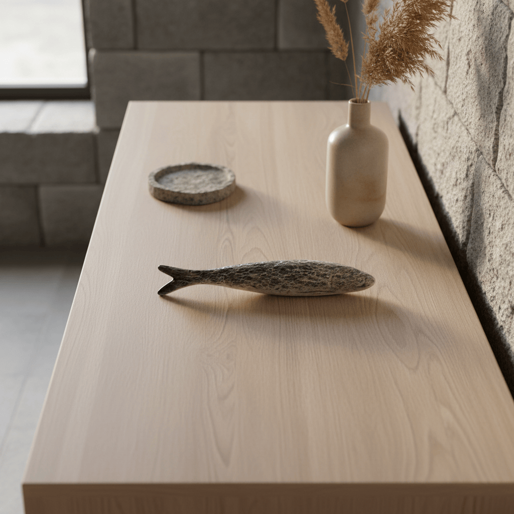 Sardine en Céramique Inspirée des Motifs Typiques du Portugal Sardine en céramique naturaliste de Caldas da Rainha