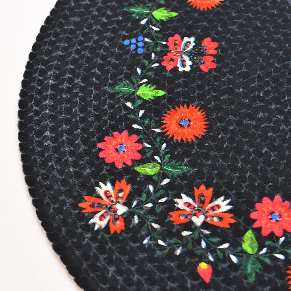 Set de table en fibres de coton I Produit artisanal portugais Set de table en fibres naturelles recyclées