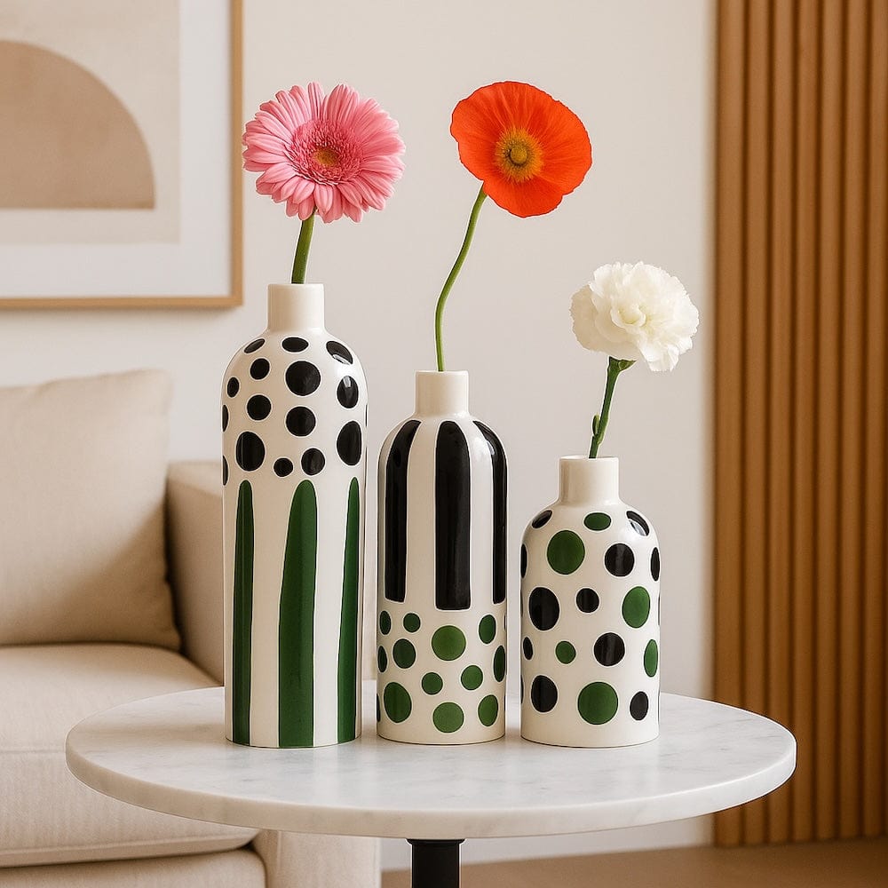 Vase costa Nova Vert I Vases en céramique du Portugal Vase "Costa Nova" - Vert