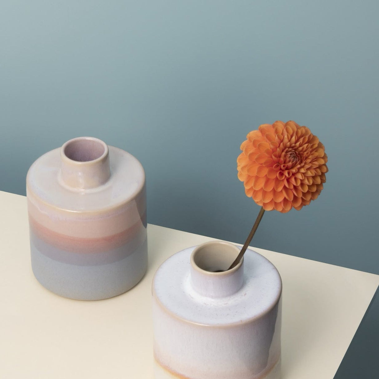 Vase décoratif premium I Céramique portugaise recyclée Vase en grès "Doce"