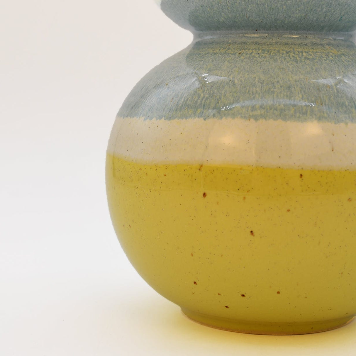 Vase inspiré des mots portugais I Céramique brillante Vase en grès "Sintonia"