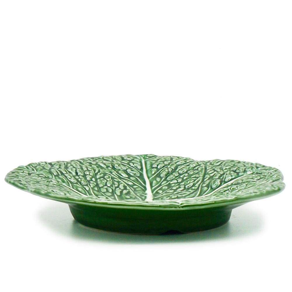 Assiette en céramique en forme de chou 22cm - Verte
