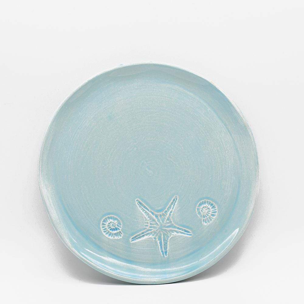 Assiette "Estrela do mar" turquoise - 27cm