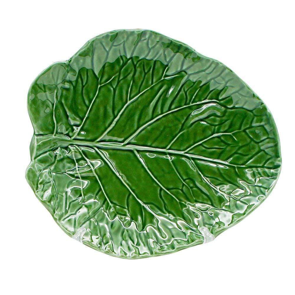 Assiette en céramique en forme de feuille de chou - 24 cm