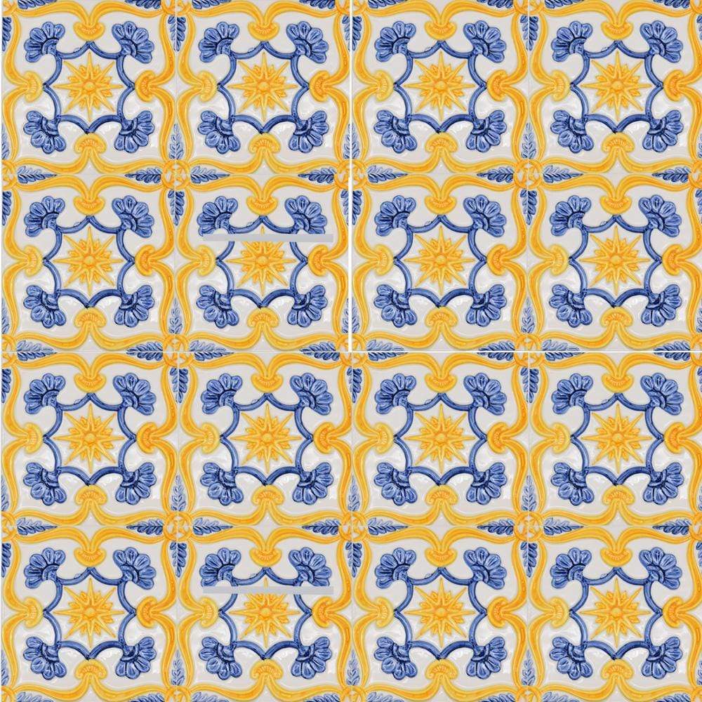 Azulejo du Portugal I Fabrication artisanale Azulejo 15x15cm