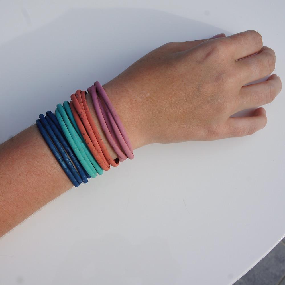 Bracelet en liège Rose