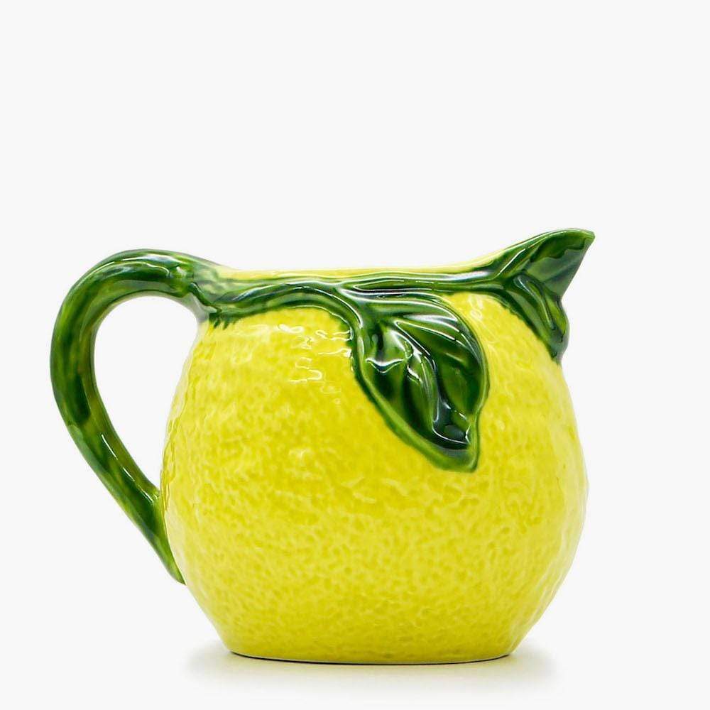 Carafe en céramique en forme de citron