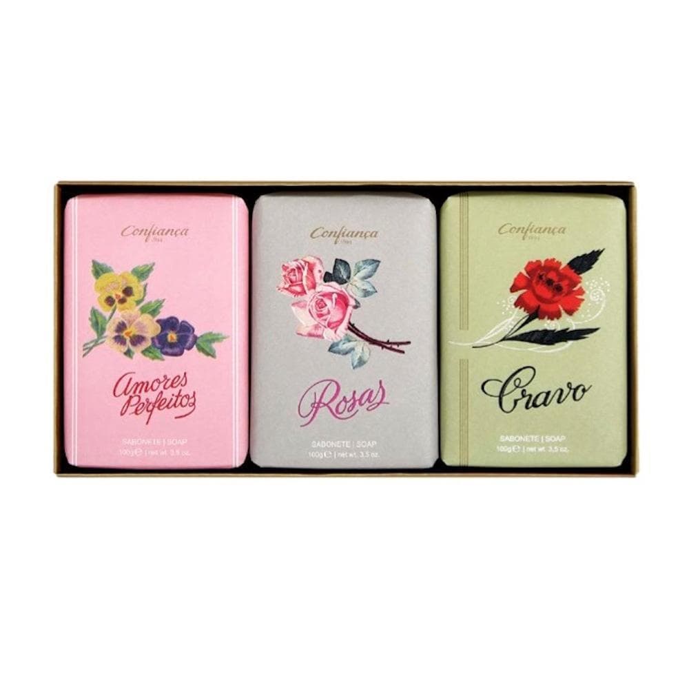 Coffret de 3 savons aux fleurs