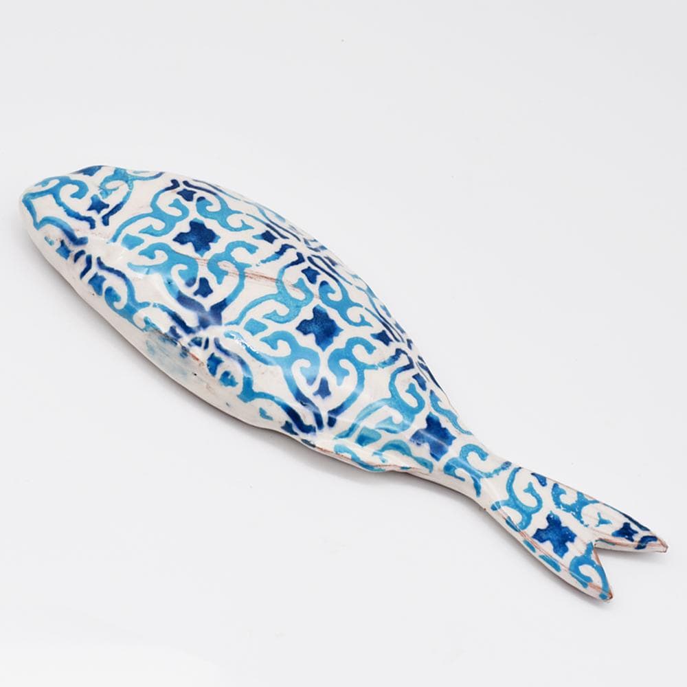 Décoration de table en terre cuite vitrifiée "Alentejo"