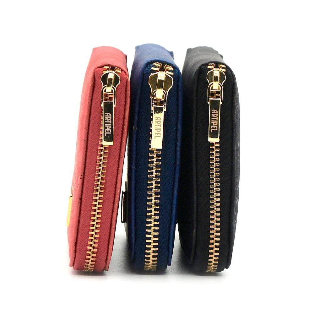 Grand portefeuille en liège noir