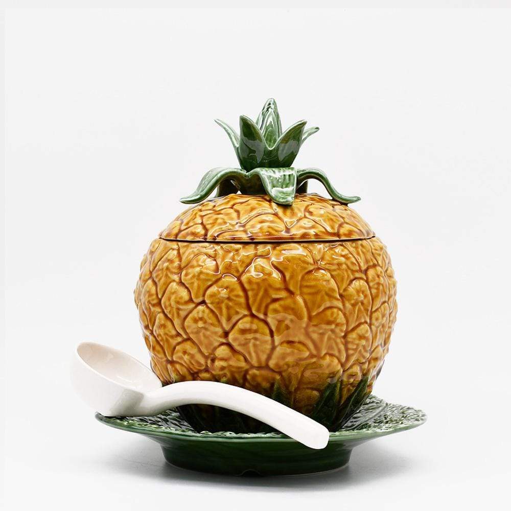 Pot en céramique en forme d'ananas - 18cm