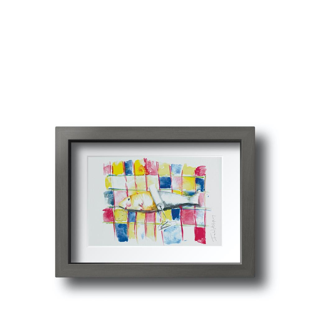 Gravure "Sardinha" par Isabel Amorim