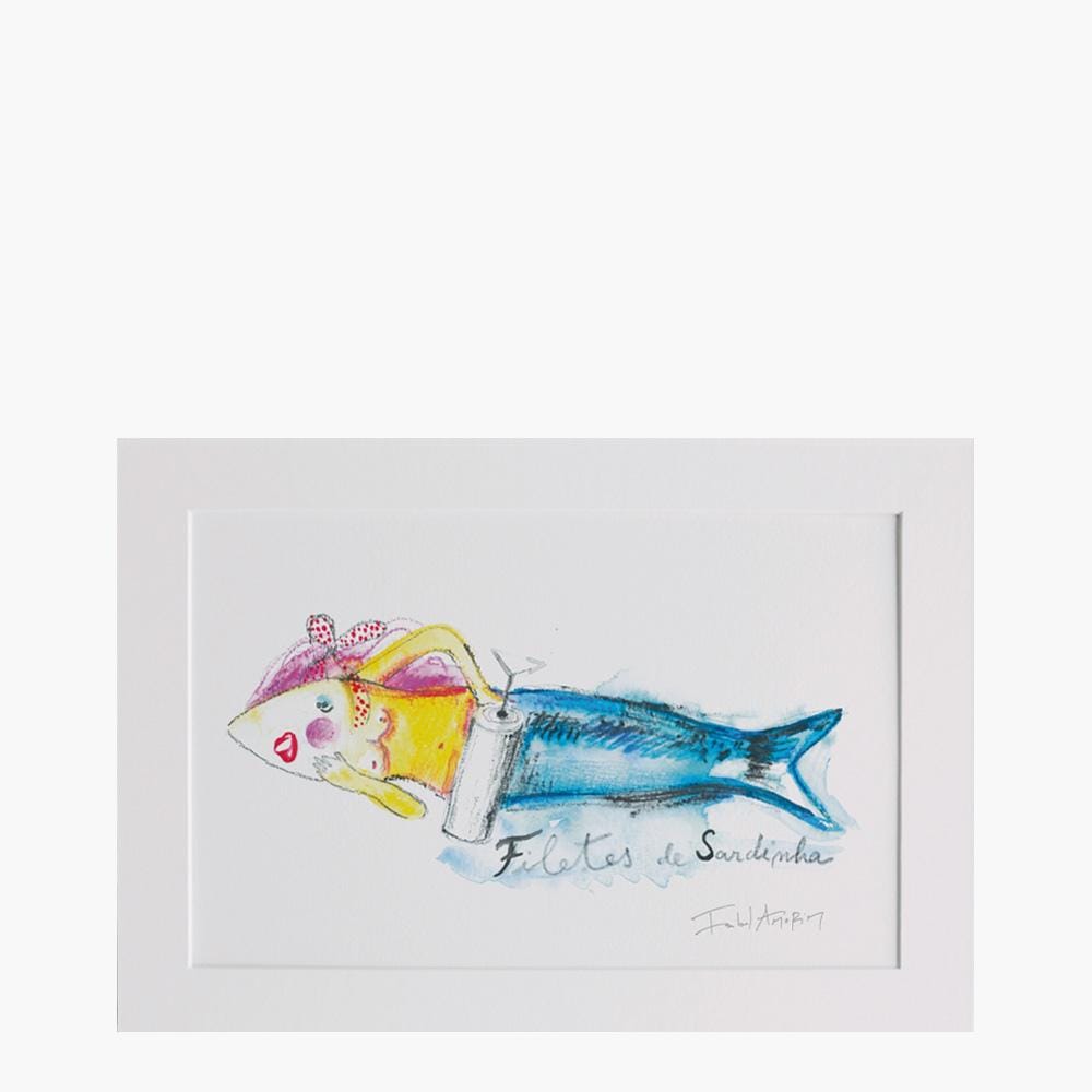 Gravure "Sardinha" par Isabel Amorim