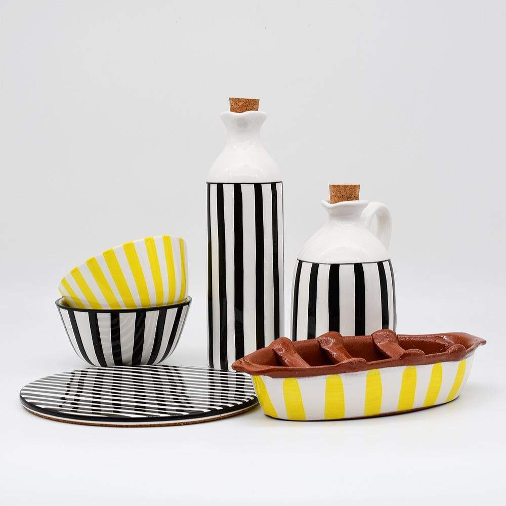 Grille Chorizo portugais I Assador de chouriço Grille Chorizo "Costa Nova Mar" - Jaune