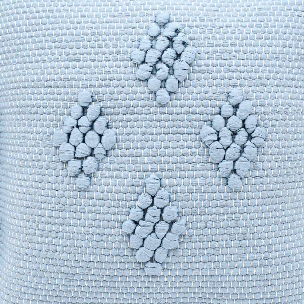 Housse de coussin 40x40 "Tapete de Trapo" - Bleu ciel