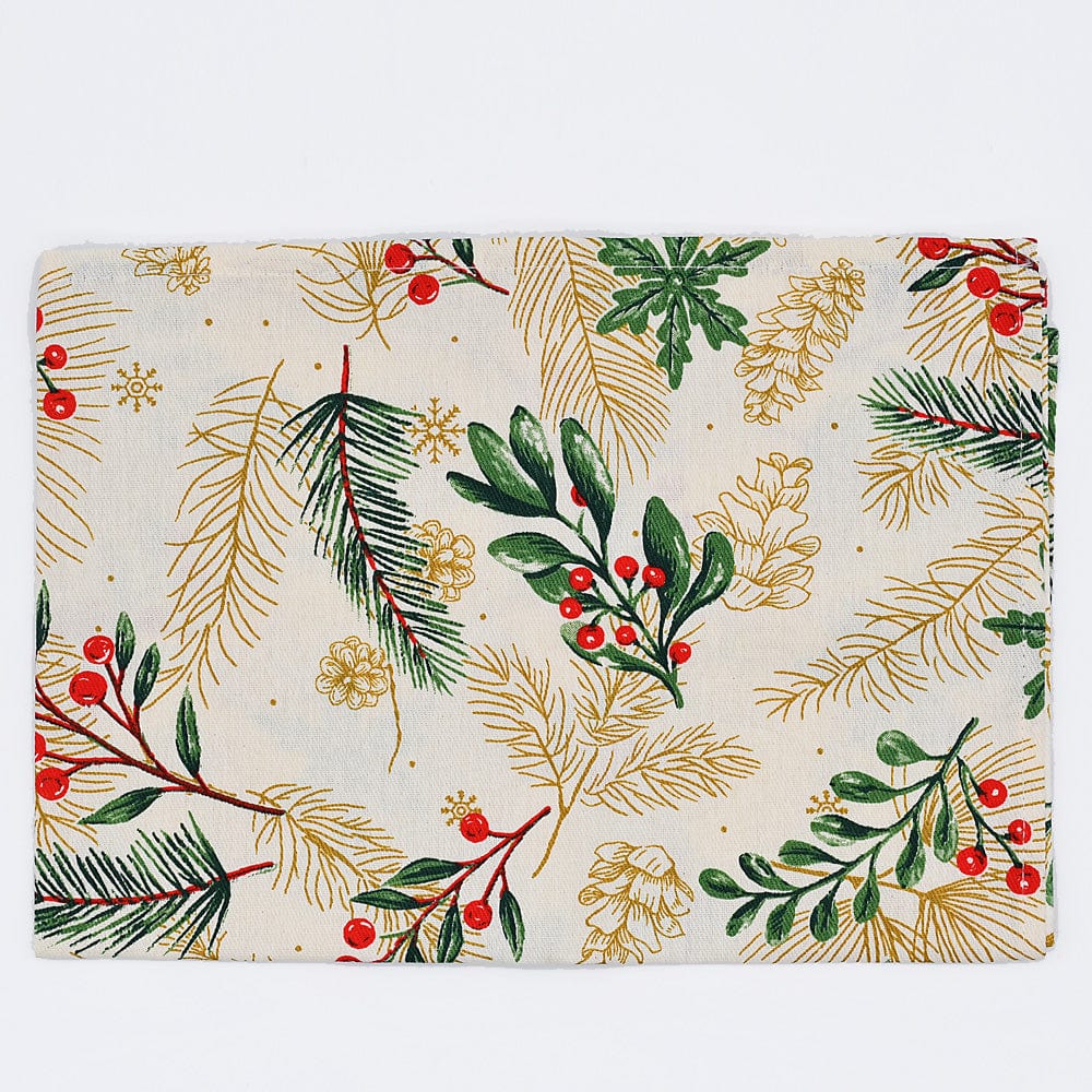 Nappe 100% coton du Portugal I Imprimée motifs Coq portugais Torchon en coton "Natal"