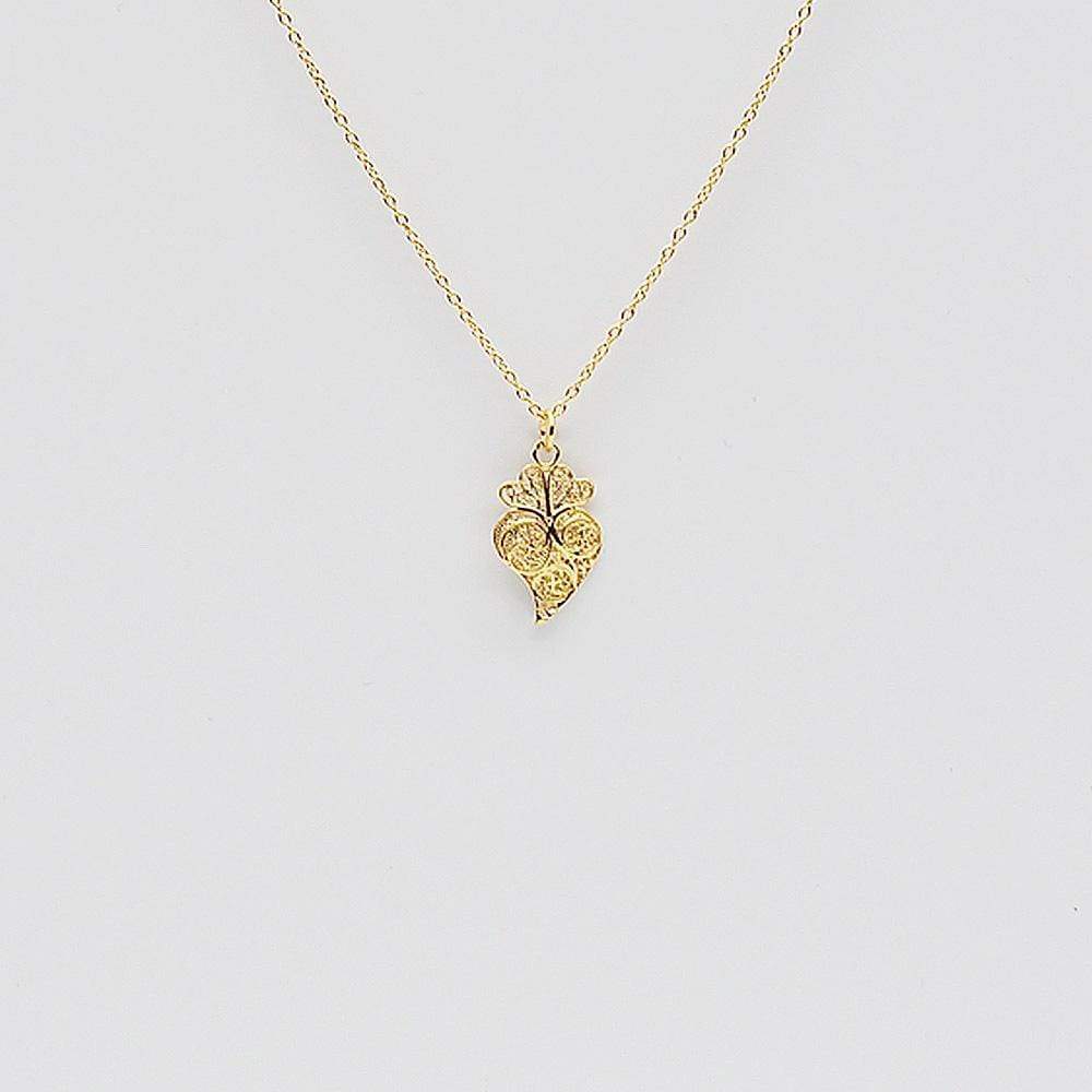 Coração de Viana I Collier en argent doré