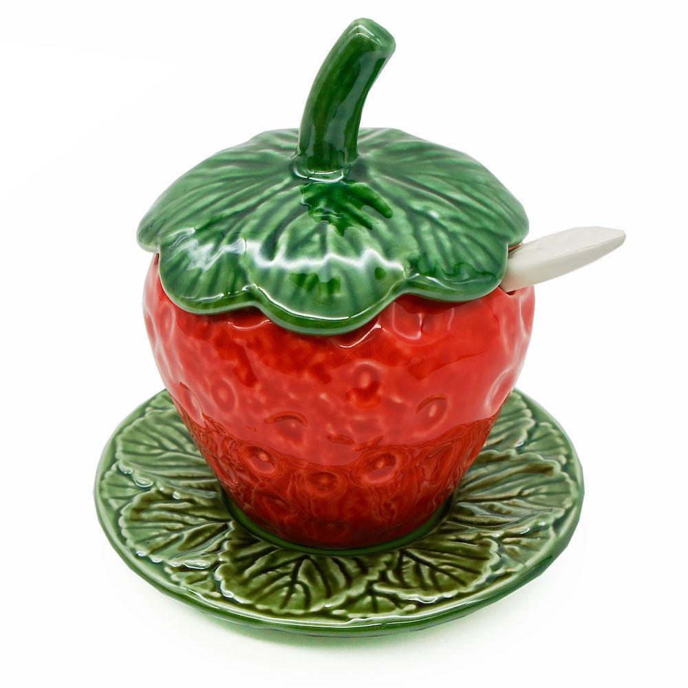Pot en céramique en forme de fraise - 15cm